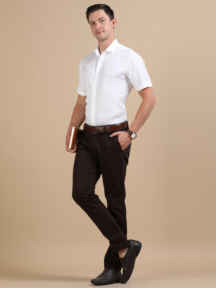 Ecru Groove tencel shirt