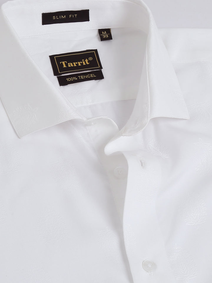 Ecru Groove tencel shirt