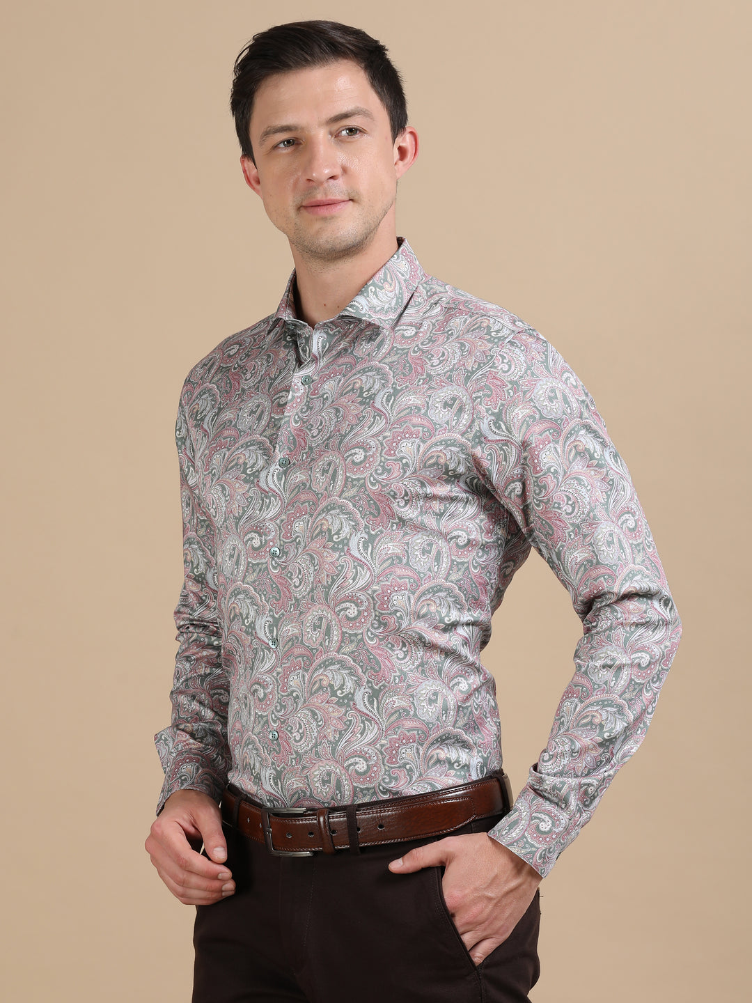 Kanaka giza jacquard shirt