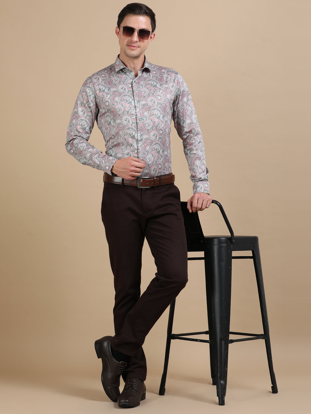 Kanaka giza jacquard shirt