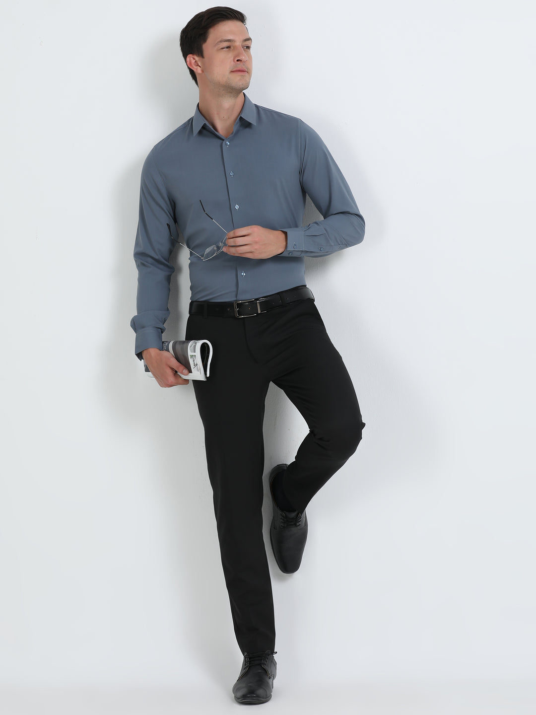 Nugget slate Supima Shirt