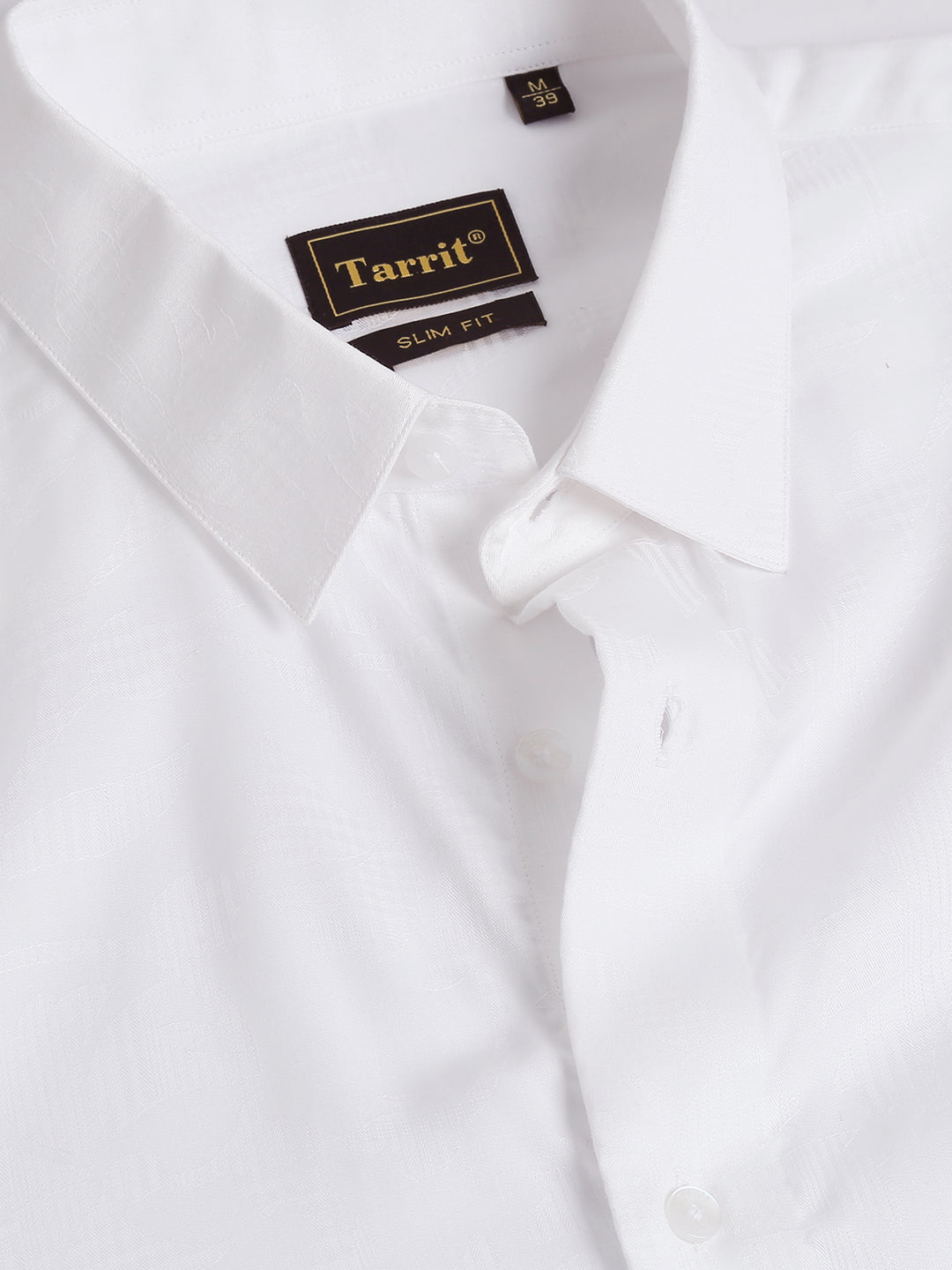 Goldie White tencel jacquard shirt