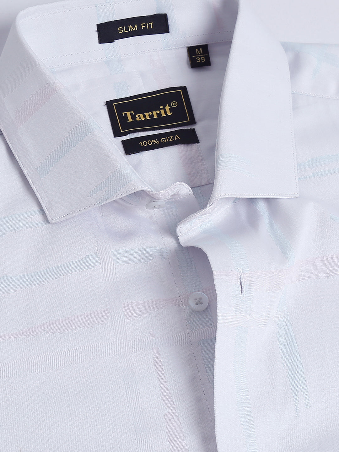 Chryso White giza jacquard shirt