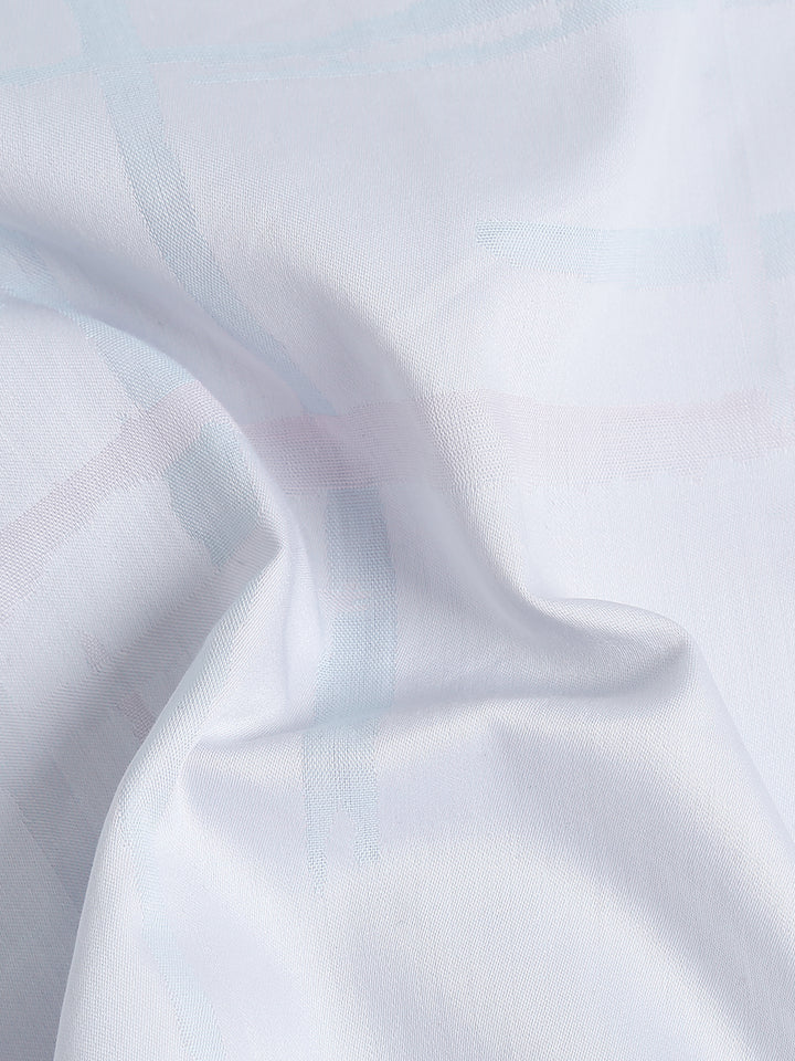 Chryso White giza jacquard shirt
