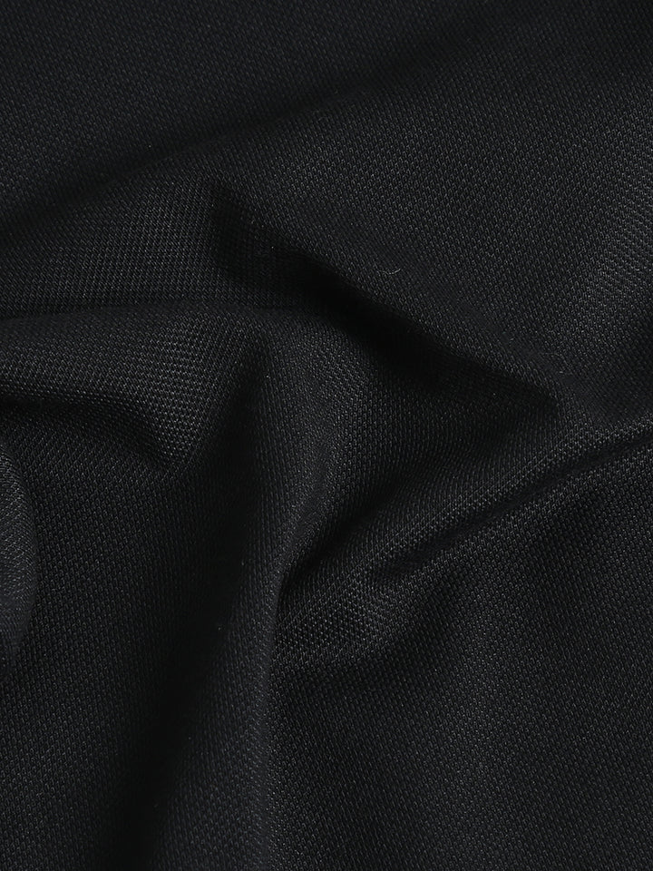 Aurum Black rich cotton knit shirt