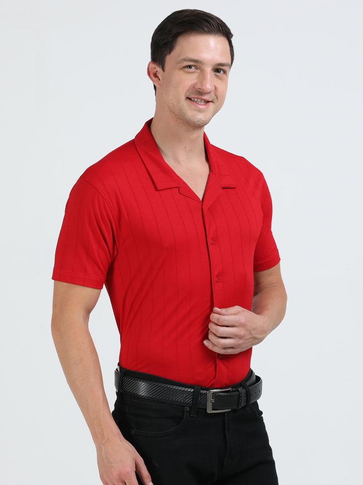 Gilt Red rich cotton knit polo