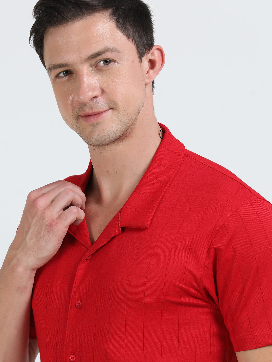Gilt Red rich cotton knit polo