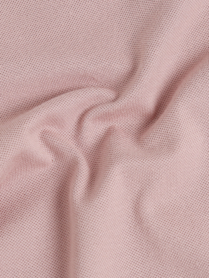Marigold Pink pique rich cotton knit polo