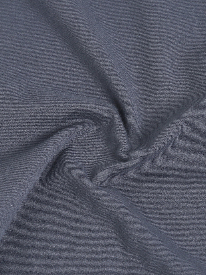 Boston grey supima spandex cotton knit polo