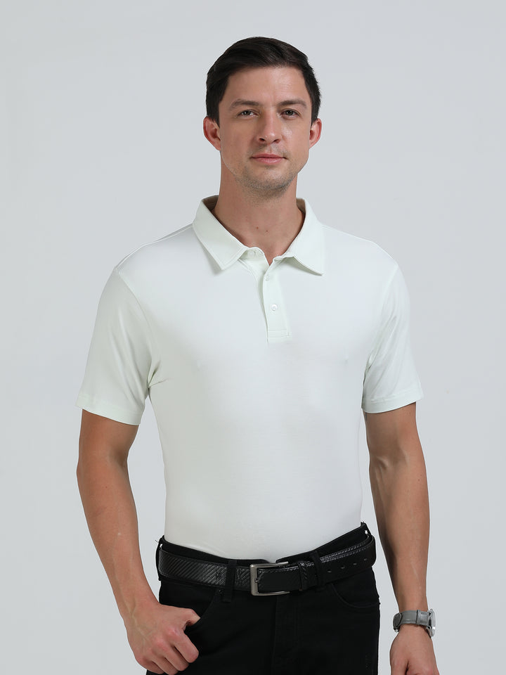 Boston mint supima spandex cotton knit polo