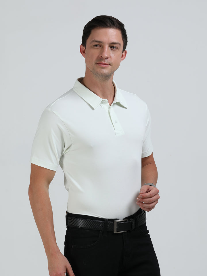 Boston mint supima spandex cotton knit polo