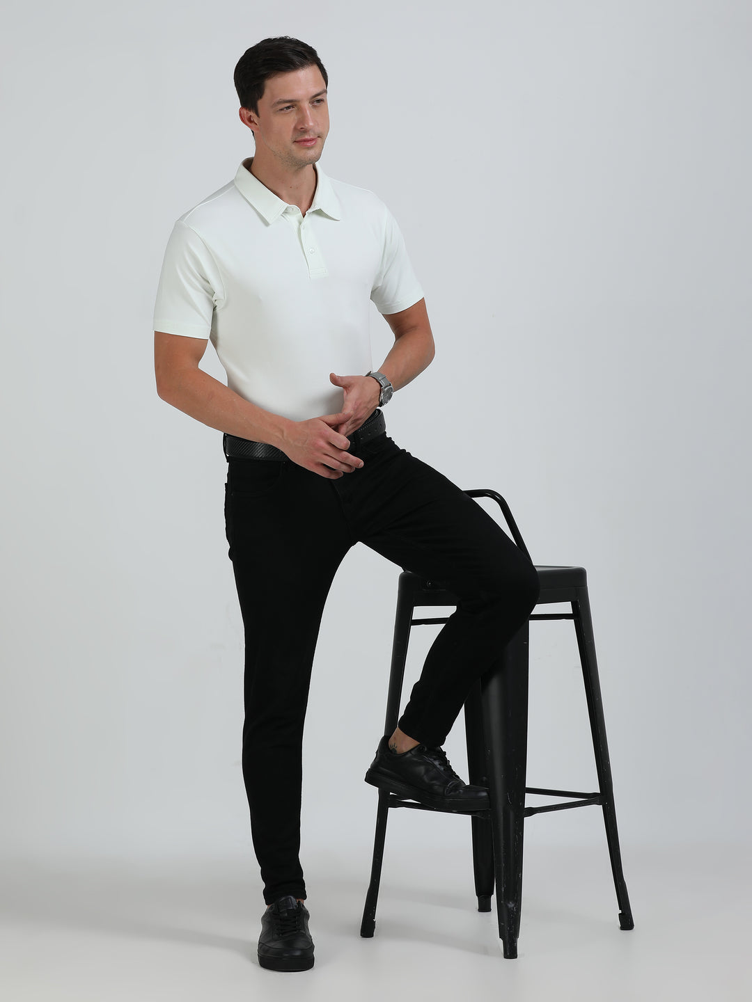 Boston mint supima spandex cotton knit polo