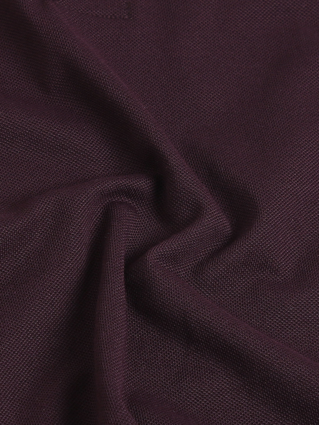 Marigold Wine pique rich cotton knit polo