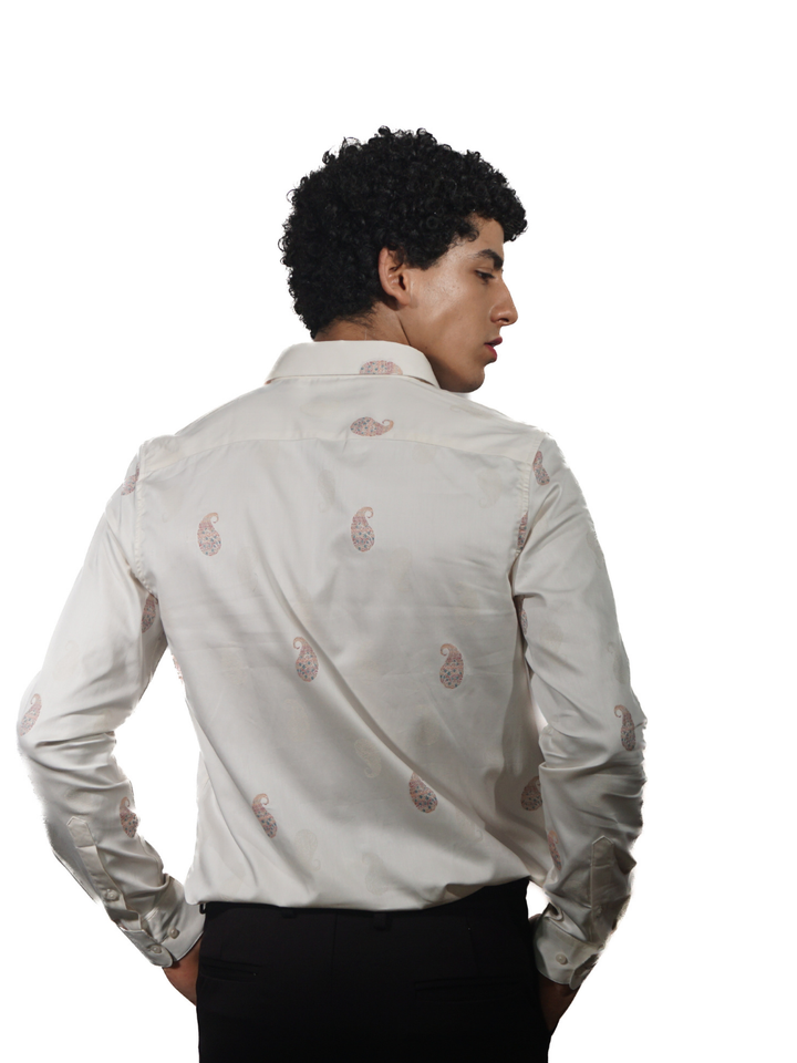 Giza Icon Nature Jacquard Long Sleeve Shirt