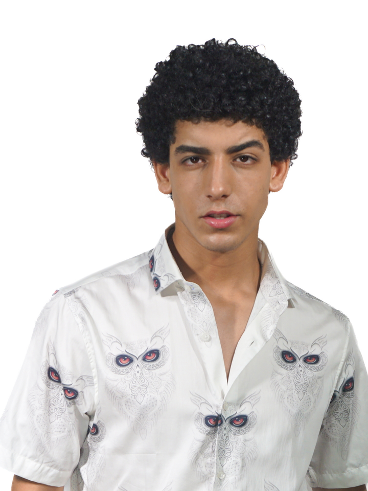 Giza Snow Owl Printed Short Sleeve Shirt