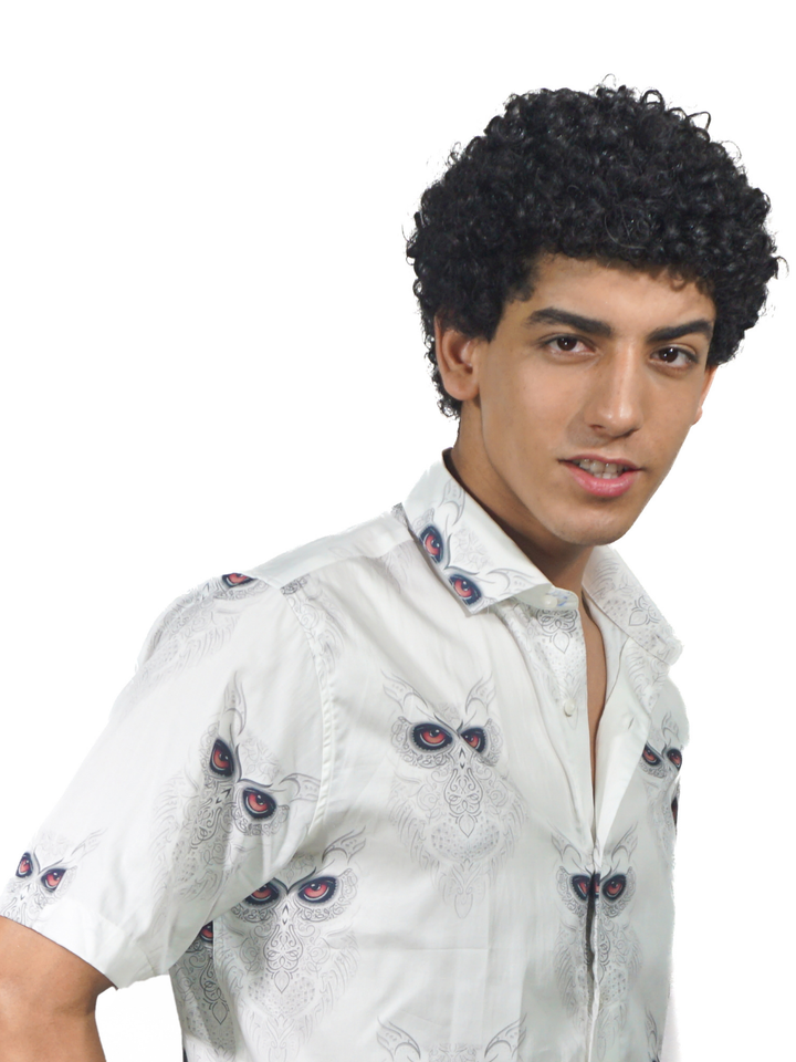 Giza Snow Owl Printed Short Sleeve Shirt