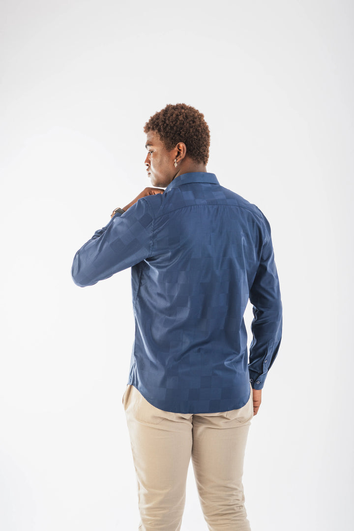 Navy blue shirt for men 