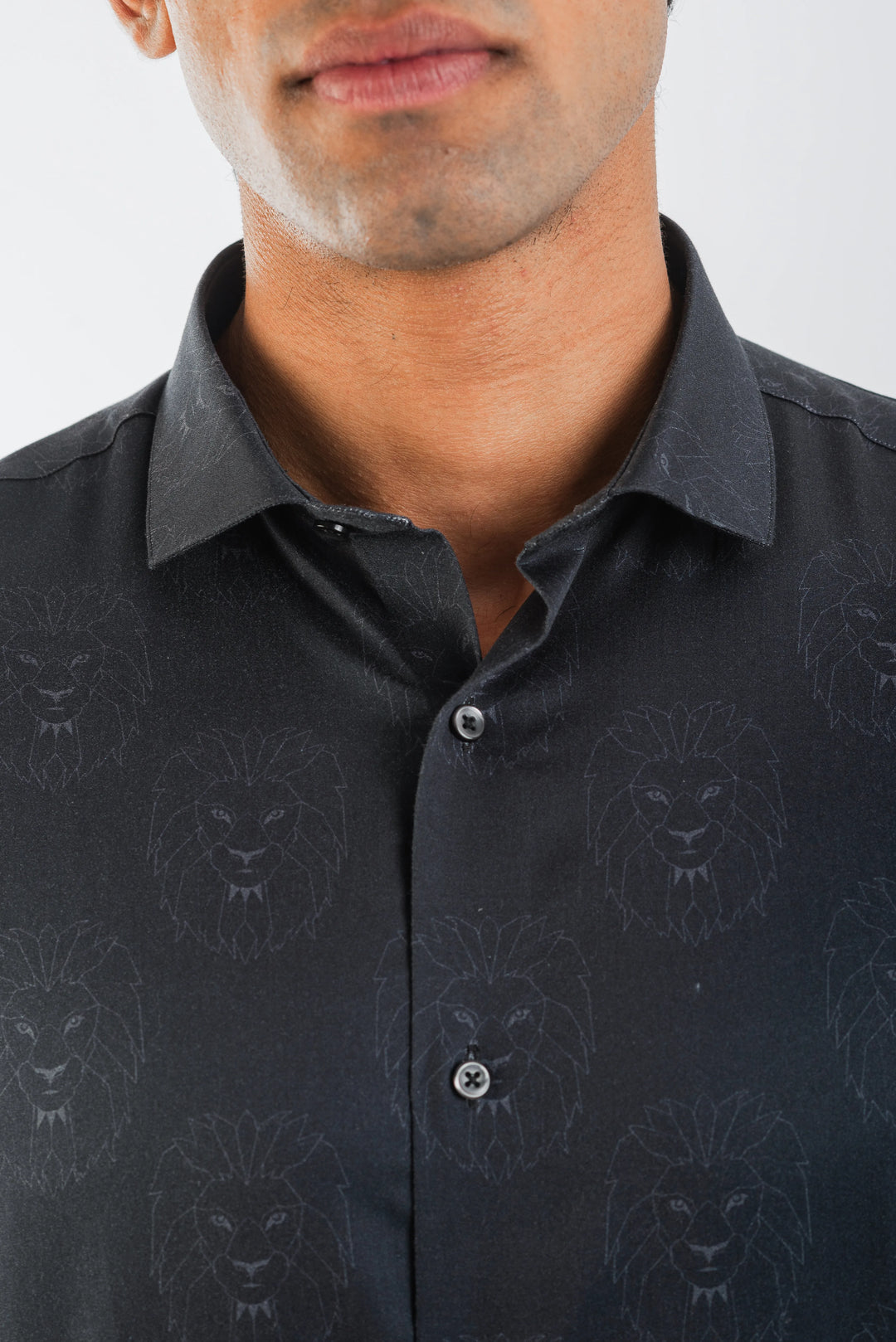 Black Giza cotton shirt