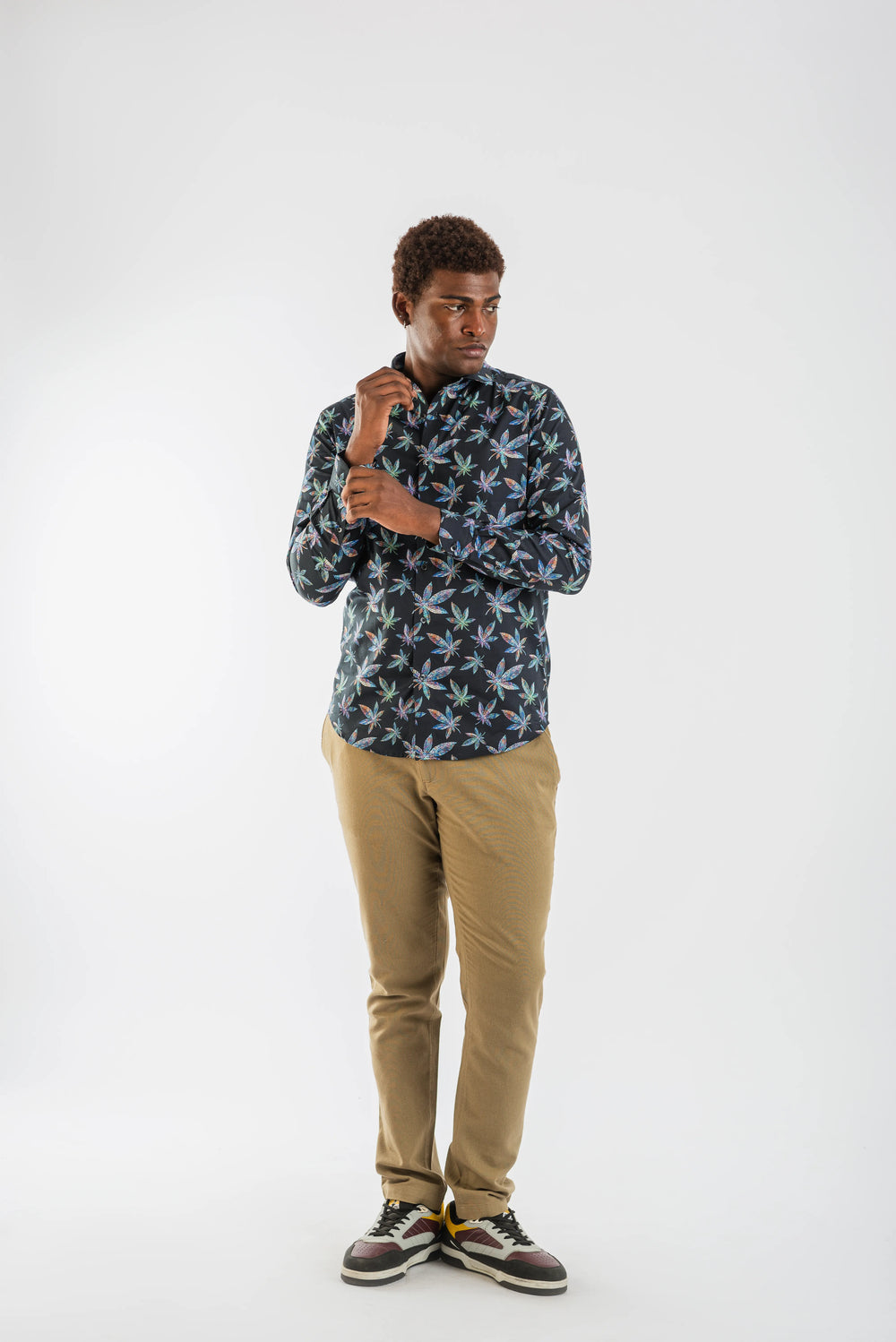 Giza Starleaves Printed Long Sleeve Shirt for Men