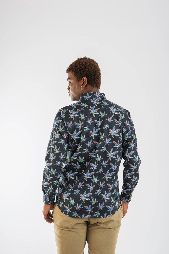 Giza Starleaves Printed Long Sleeve Shirt for Men