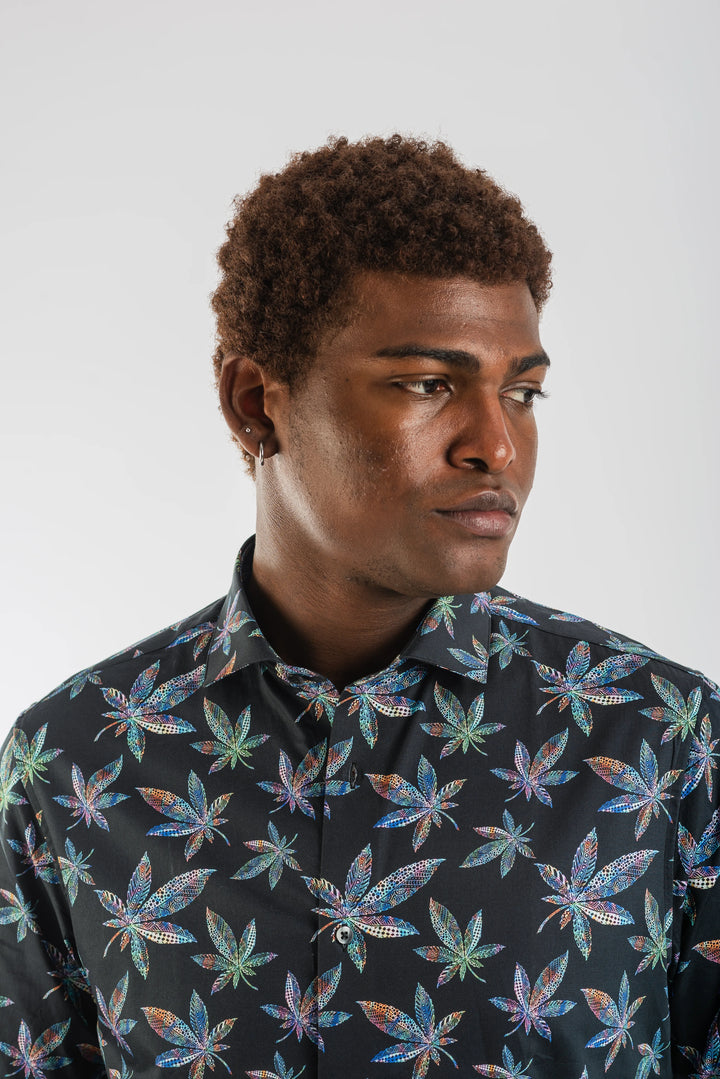 Giza Starleaves Printed Long Sleeve Shirt for Men