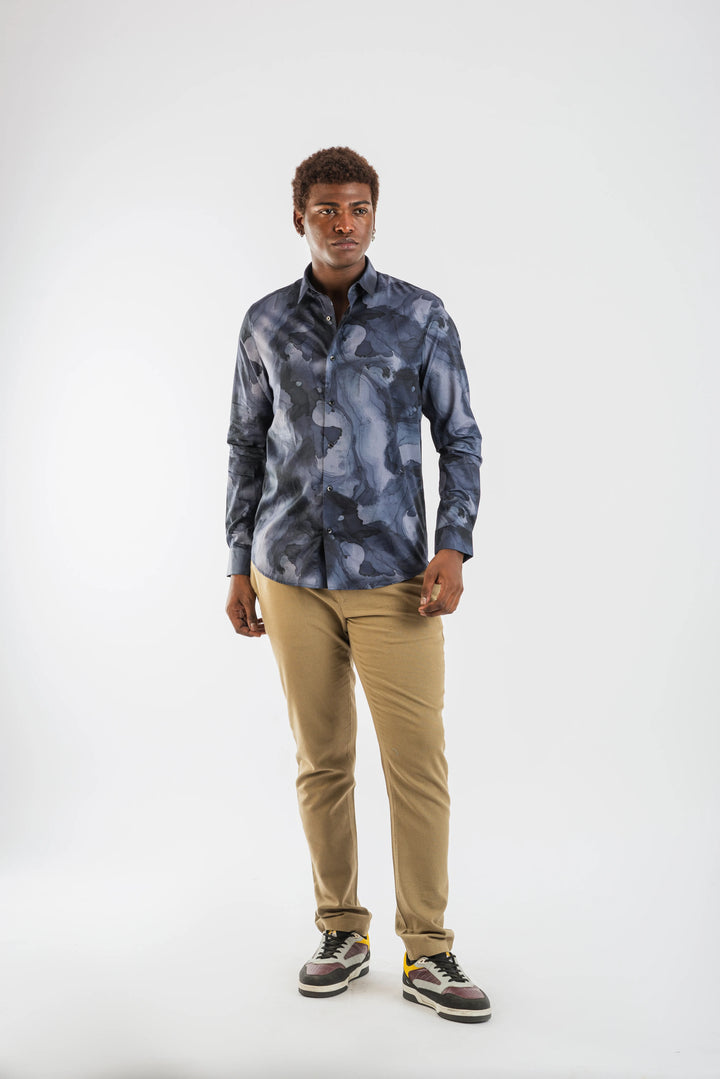 Giza Hurricane Printed Long Sleeve Shirt for Men
