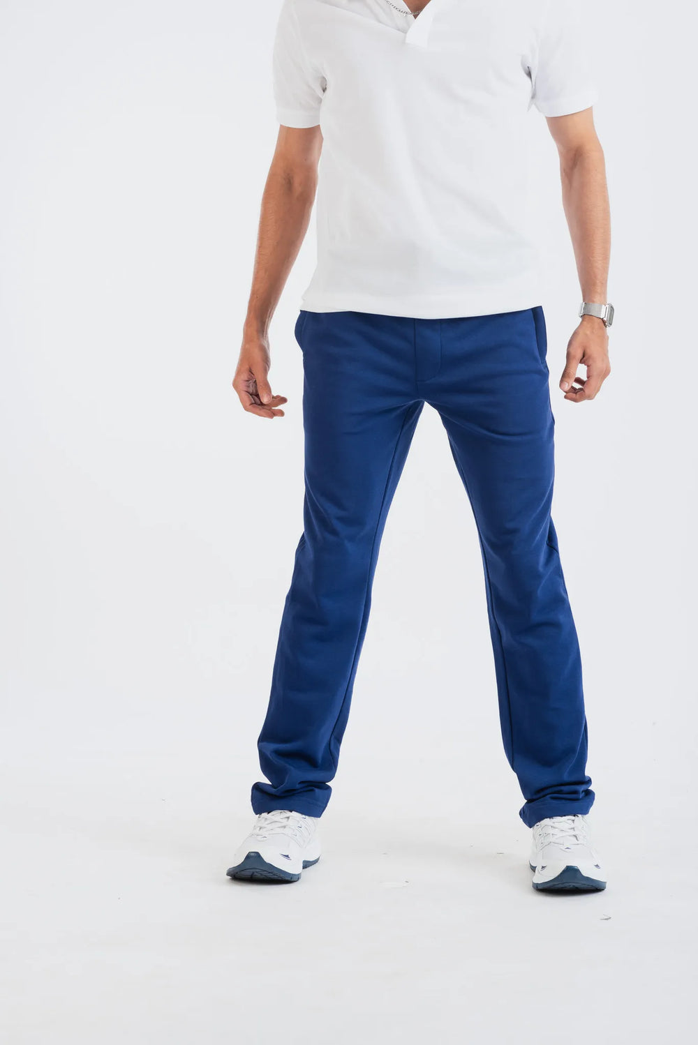 Cotton Poly Navy Jogger for men