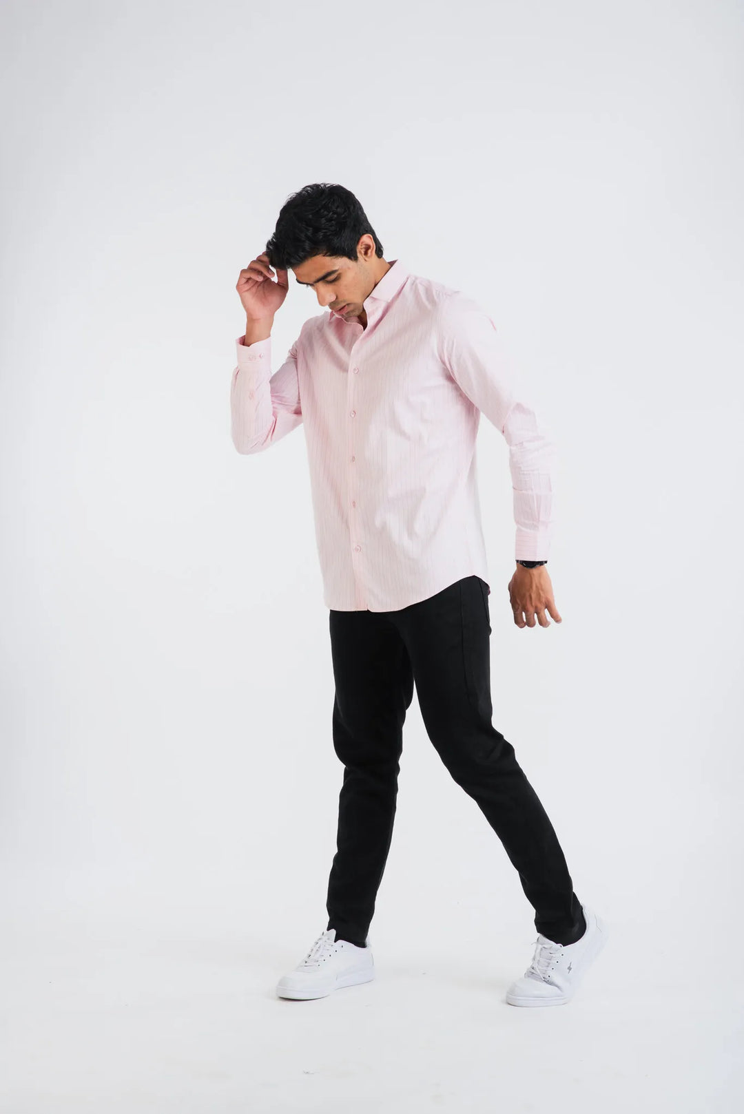 Pink stripe Giza shirt