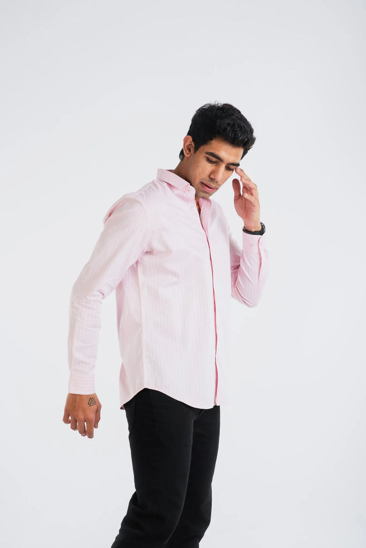 Pink stripe Giza shirt