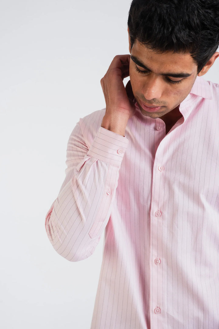 Pink stripe Giza shirt