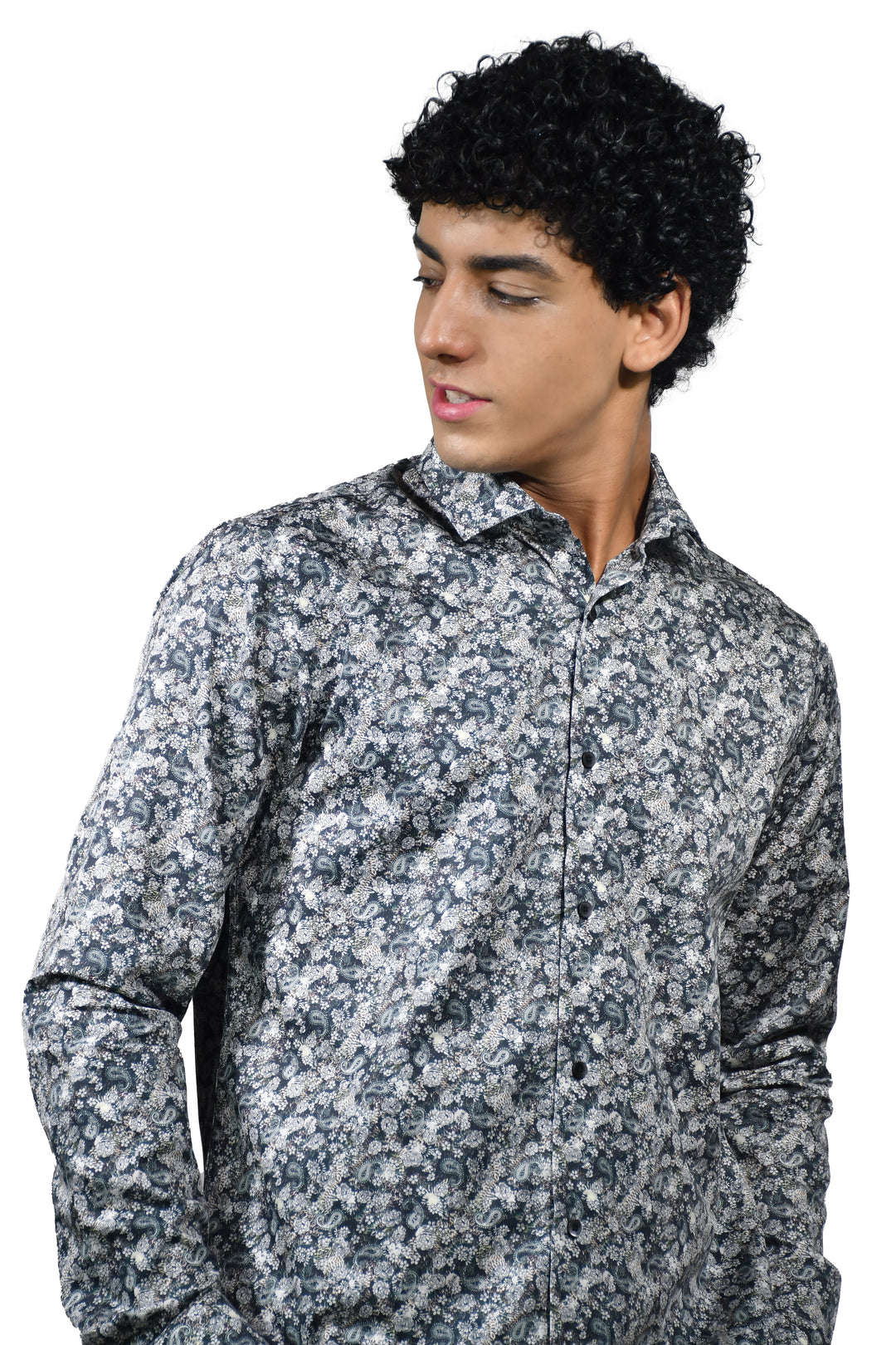 Leaf Printed Long sleeve Shirt for men