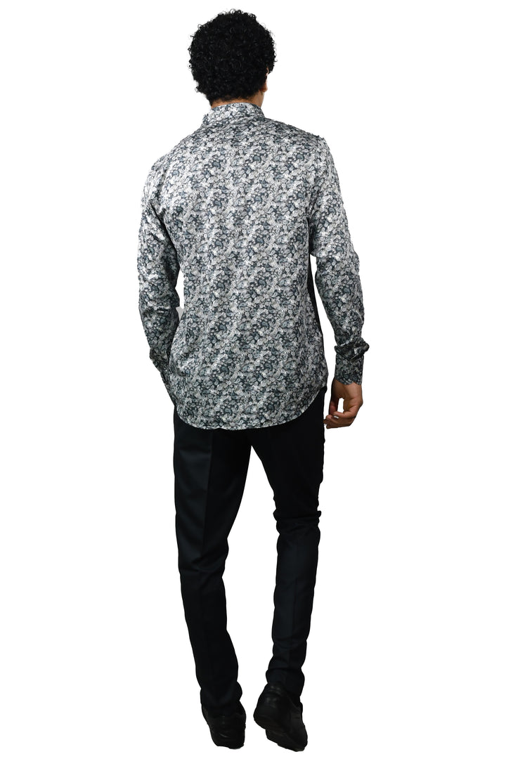 Leaf Printed Long sleeve Shirt for men