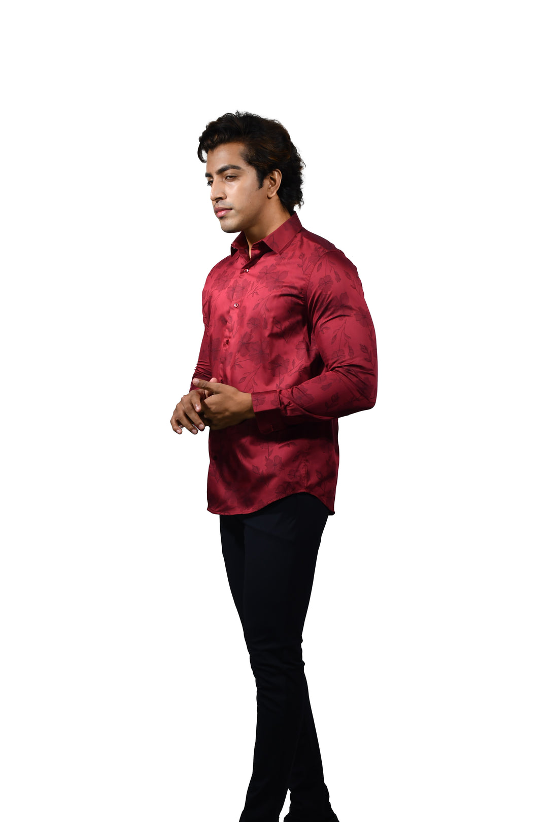 Hibes Jacquard Long Sleeve Shirt