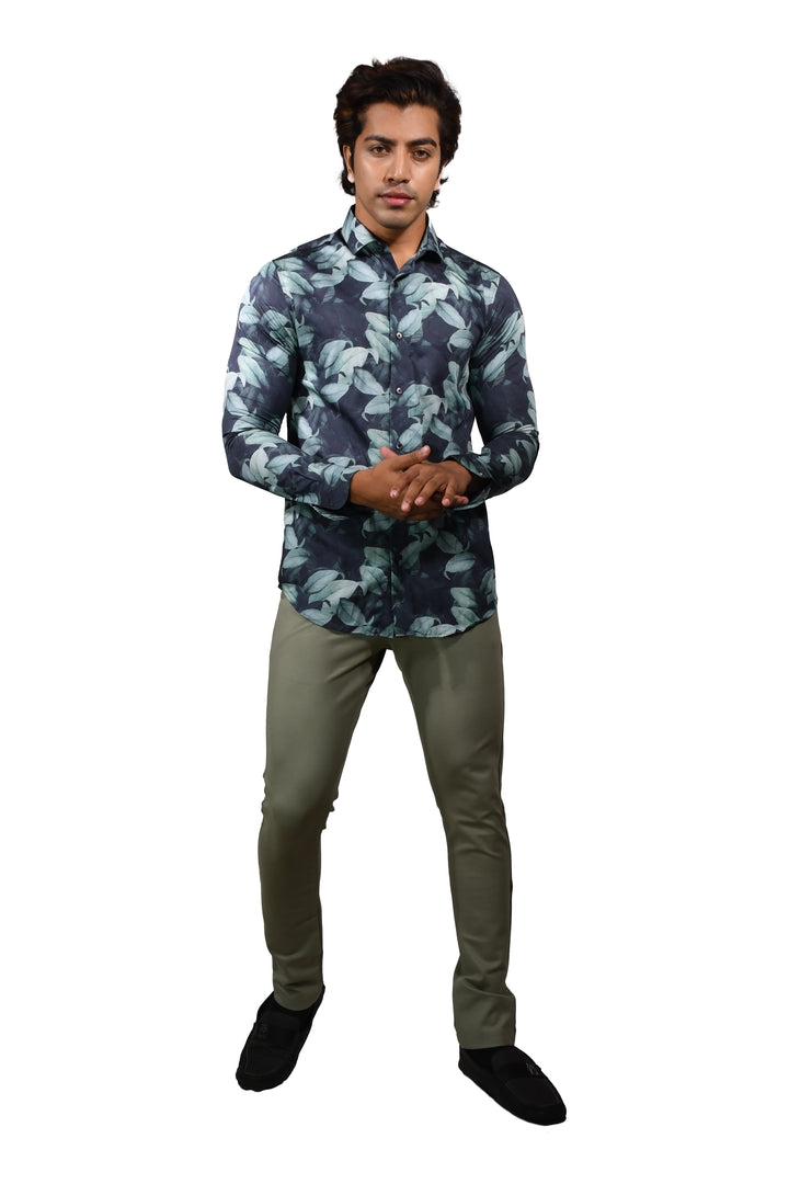 fancy Printed Long Sleeve Shirt for men