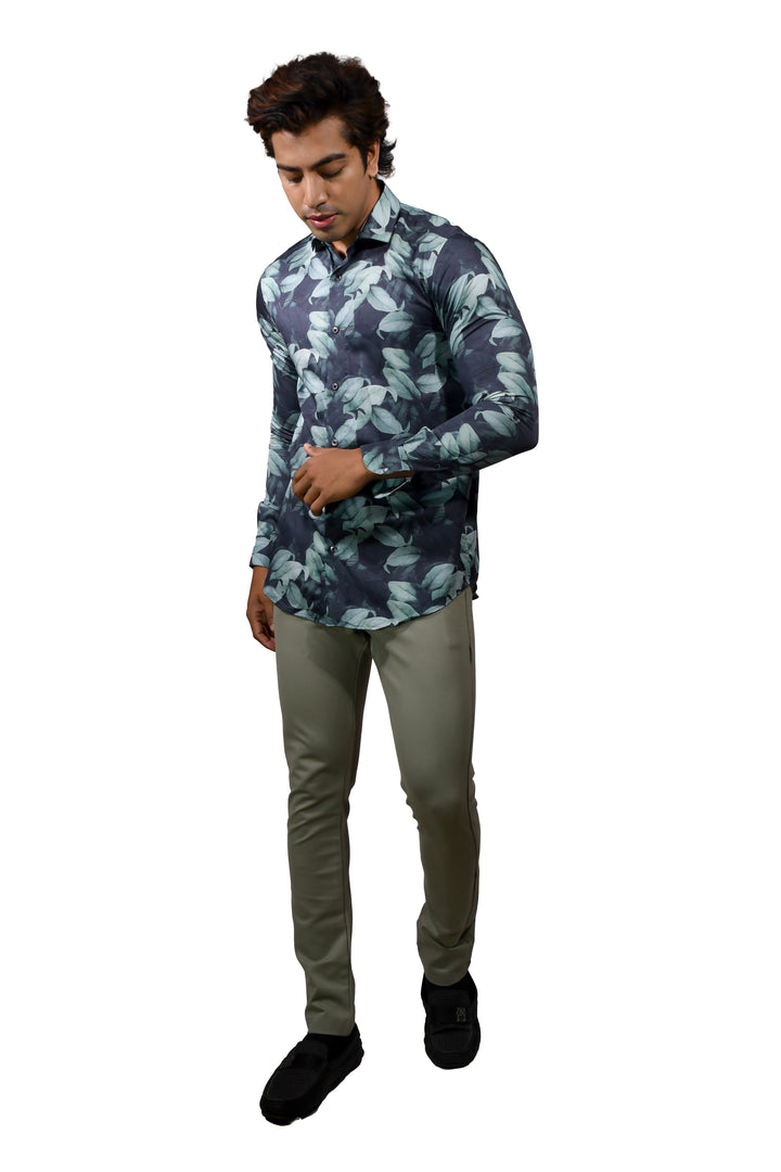 fancy Printed Long Sleeve Shirt for men