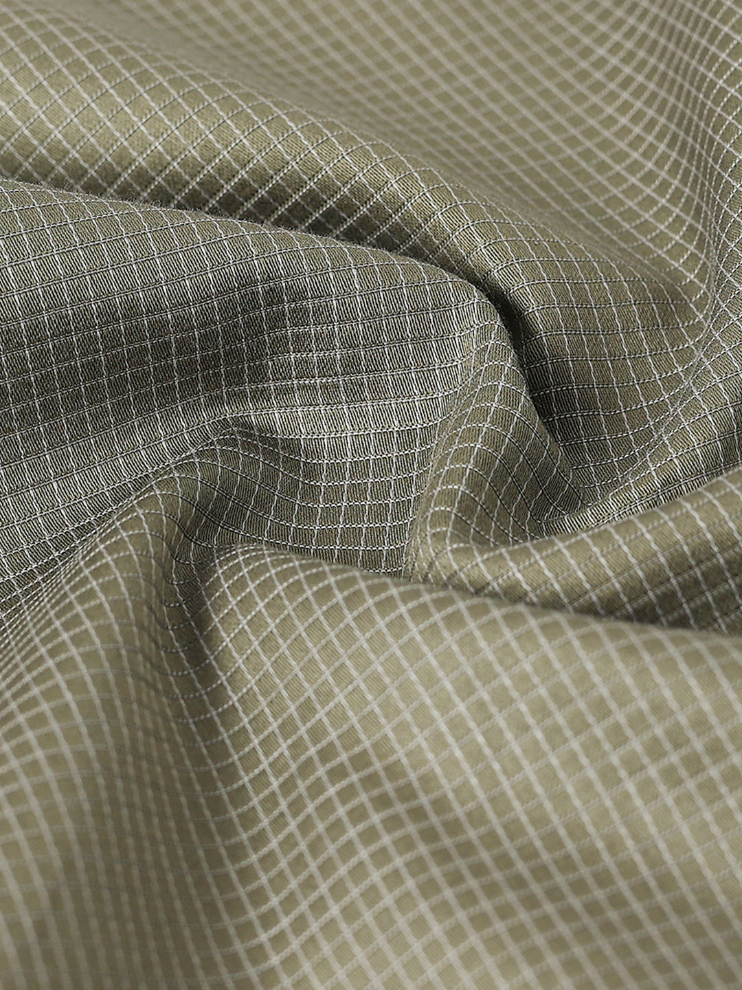 Green Checked Giza Shirt