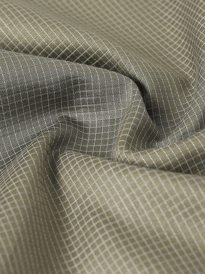 Green Checked Giza Shirt