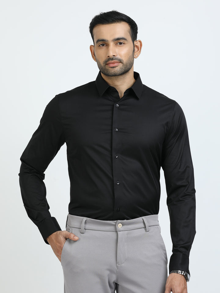 Black Giza Cotton Shirt