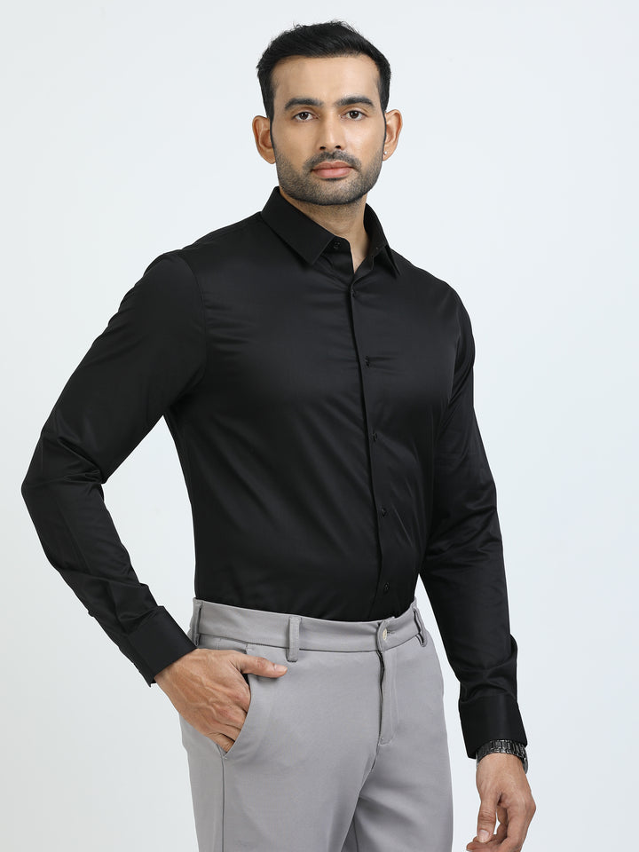 Black Giza Cotton Shirt