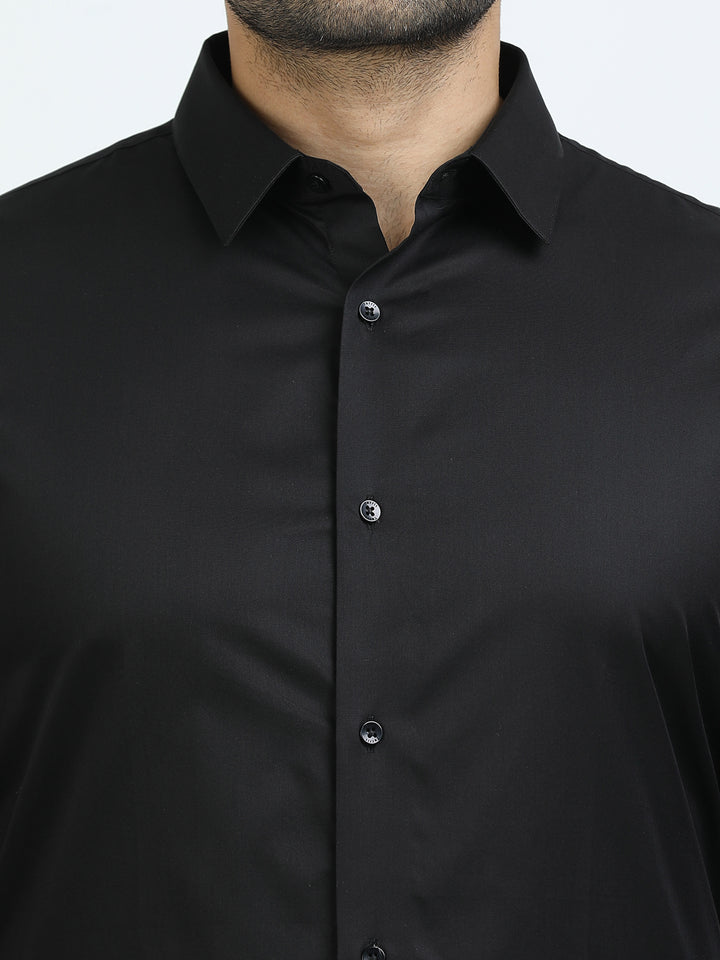 Black Giza Cotton Shirt