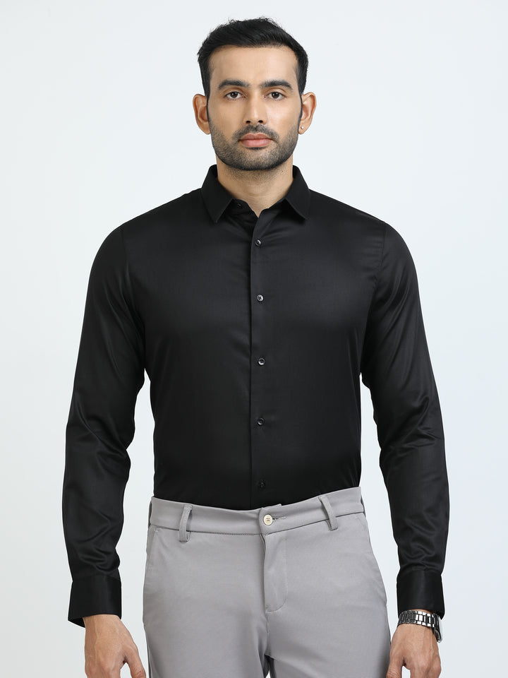 Black Giza Cotton Shirt