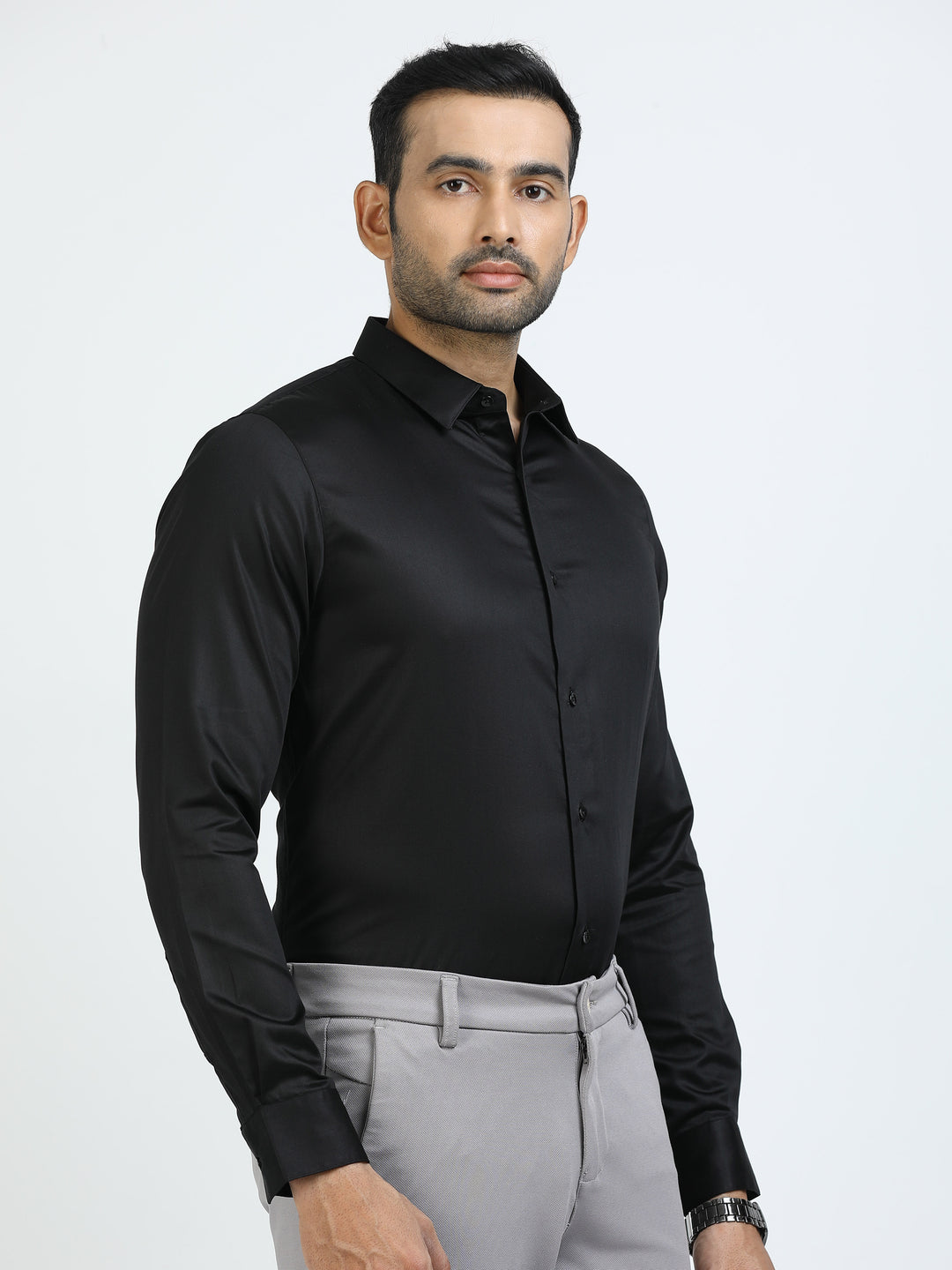 Black Giza Cotton Shirt