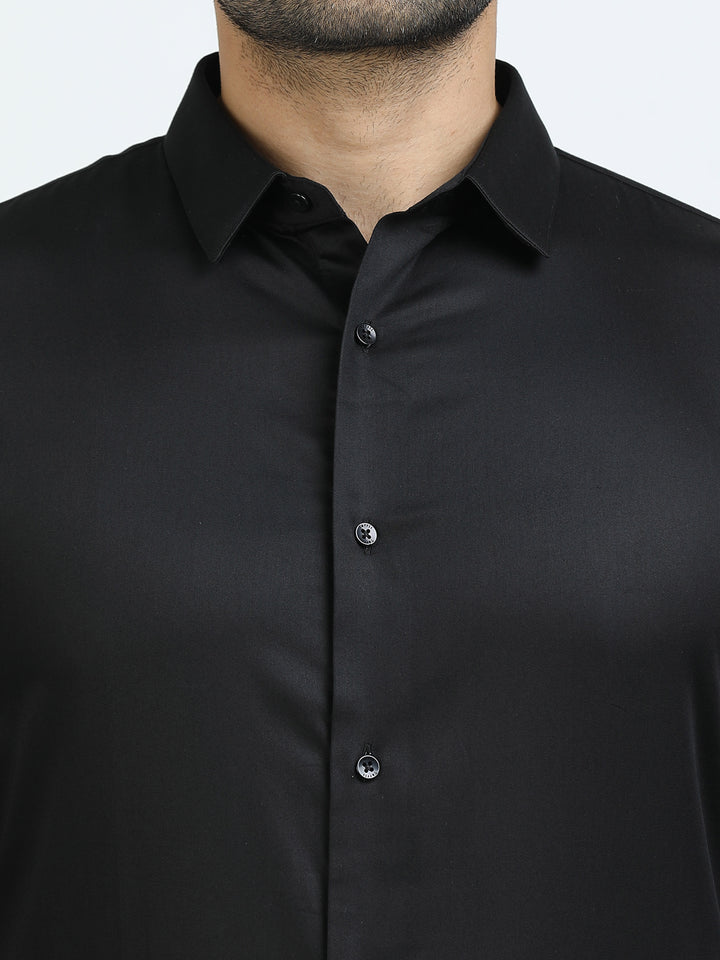 Black Giza Cotton Shirt