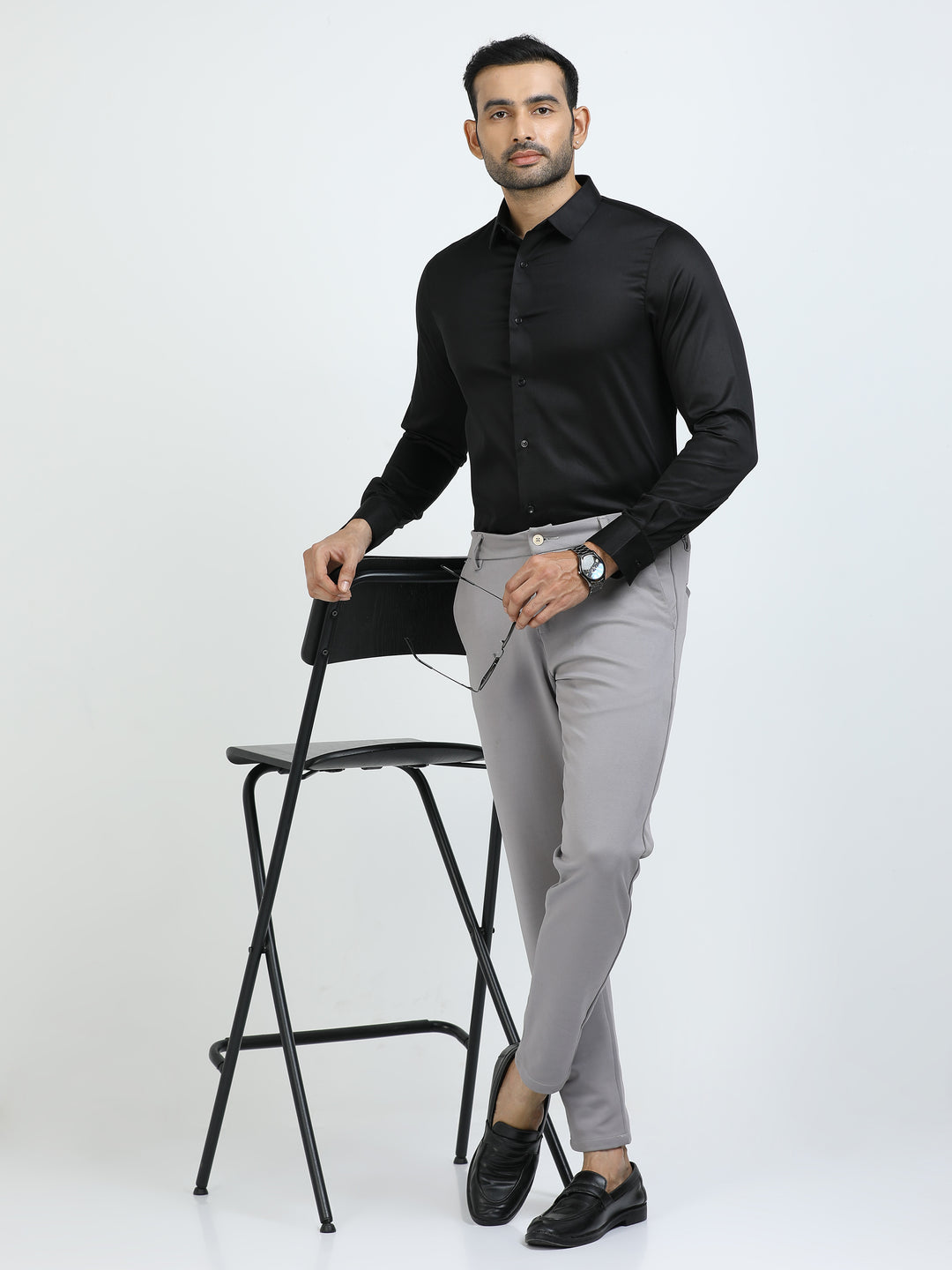 Black Giza Cotton Shirt