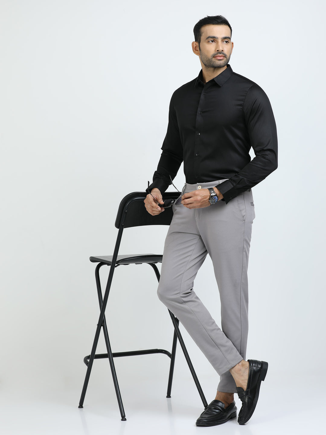 Black Giza Cotton Shirt