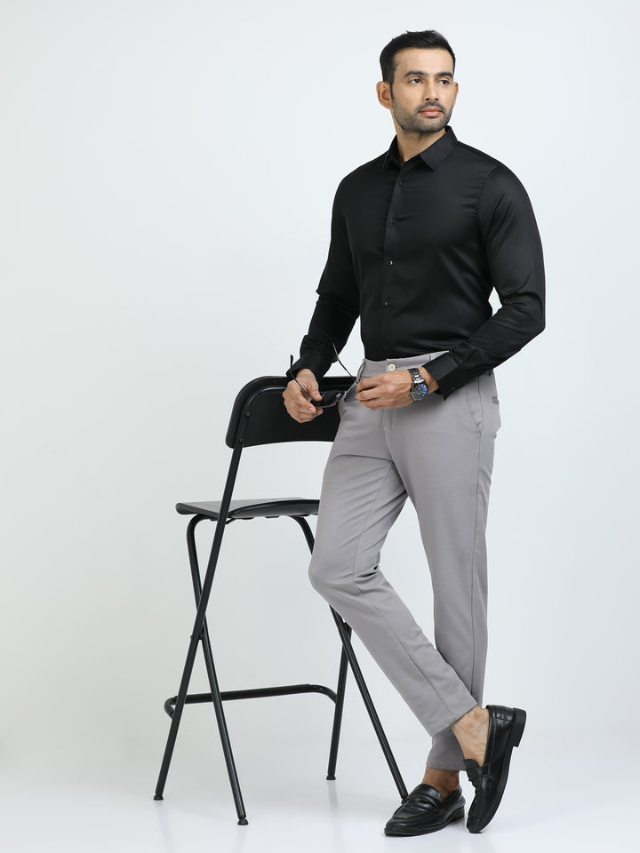 Black Giza Cotton Shirt