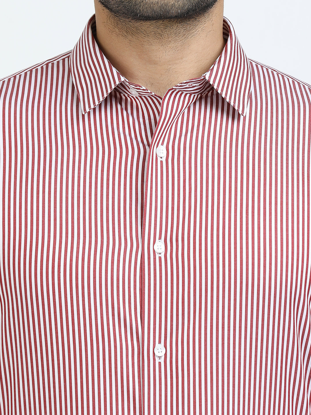 Red Vertical StripesGiza Shirt