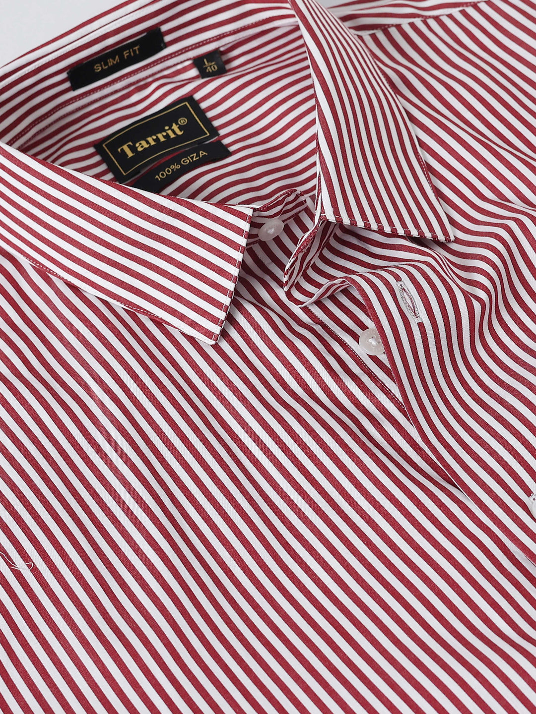Red Vertical StripesGiza Shirt