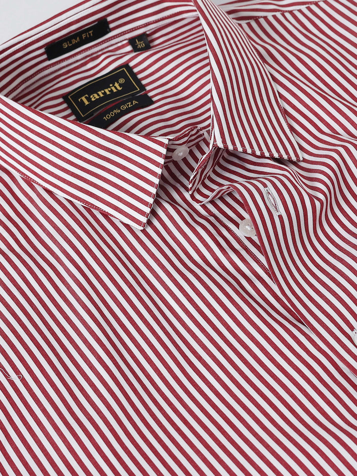 Red Vertical StripesGiza Shirt