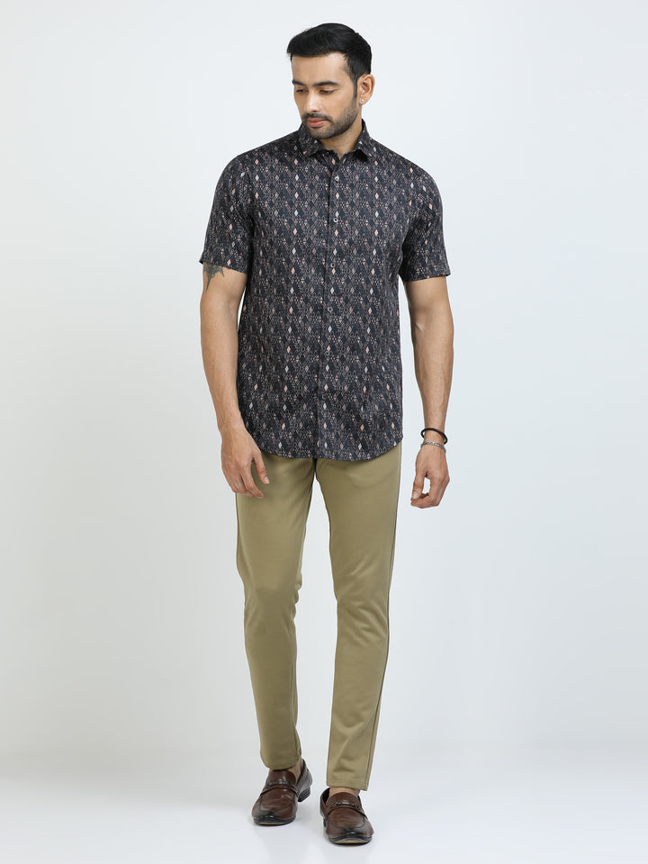 Diamond Print Giza Shirt